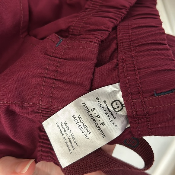 Scrubs Set Burgundy Uniform WonderWink Flex Size Small - Picture 4 of 4